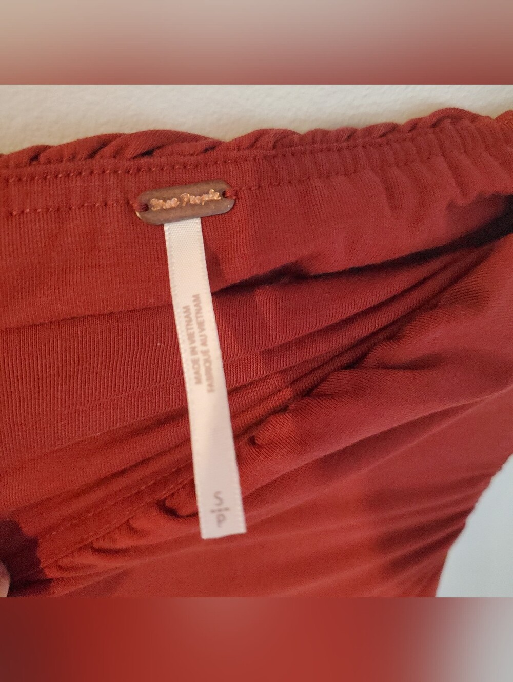 Free People Hayley Strapless Midi Dress- Russet Accorn S - Picture 5 of 7
